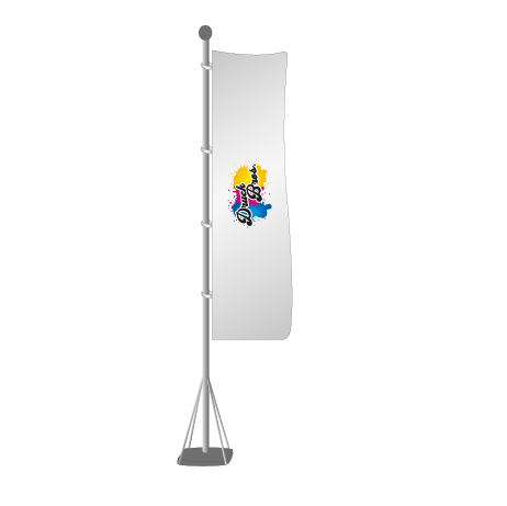 Mobile Fahnenmasten