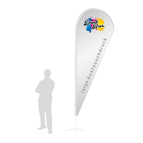 Beachflag Drop Austauschdruck | Large (350 cm) | einseitig bedruckt