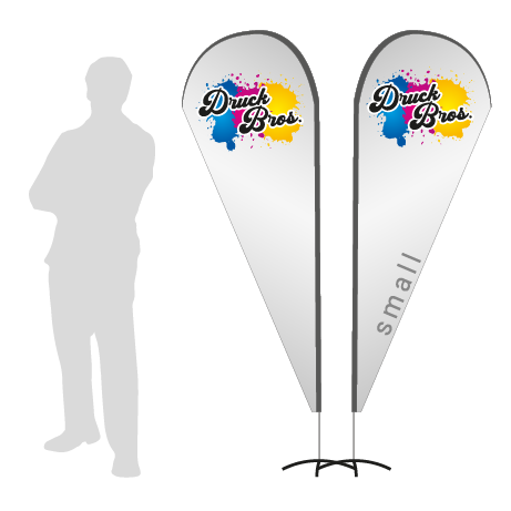 Beachflag Drop | Small (210 cm) | beidseitig bedruckt